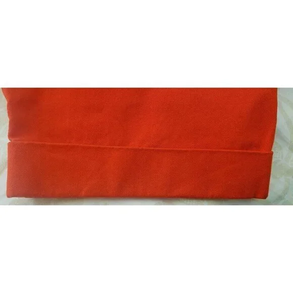 NEW FREE PEOPLE PATTI COTTON CROPPED RED PANTS SZ 8 - Picture 8 of 10